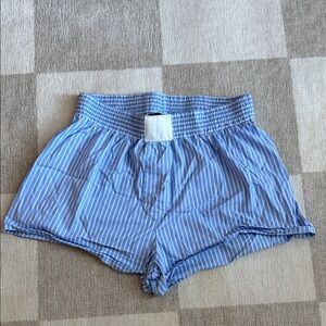 Lioness Blue and White Striped Boxer Shorts